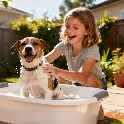 How to Make Dog Bath Time Easier.