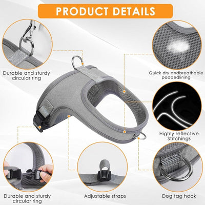 Reflective Dog Harness Set